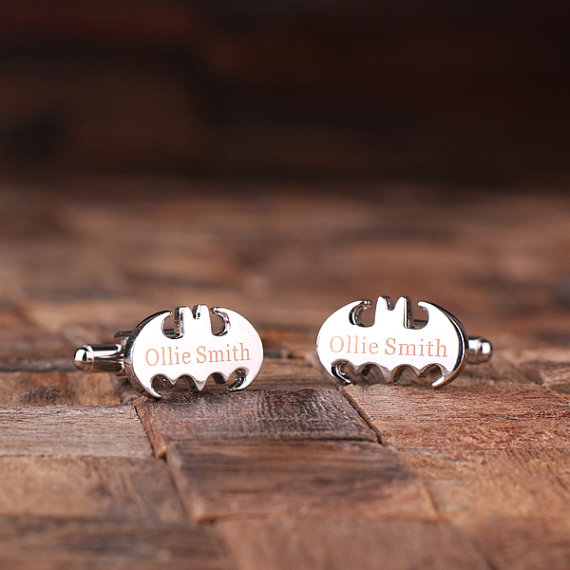 Personalized Gifts | Engraved Batman Cufflinks