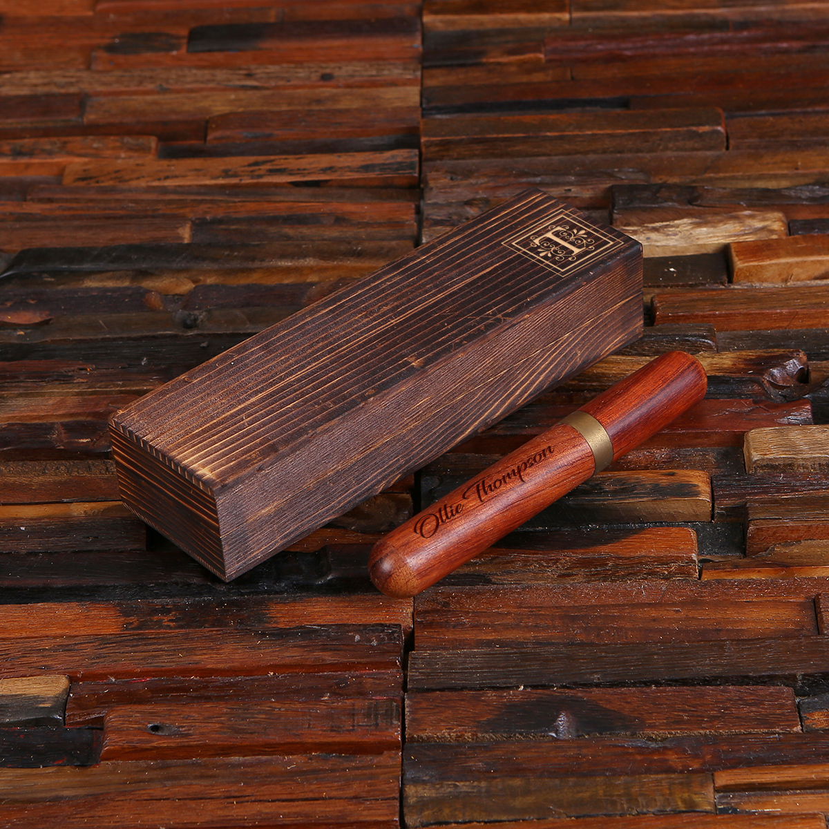 Fine Line Merbau Wood Cigar Set TP-025393