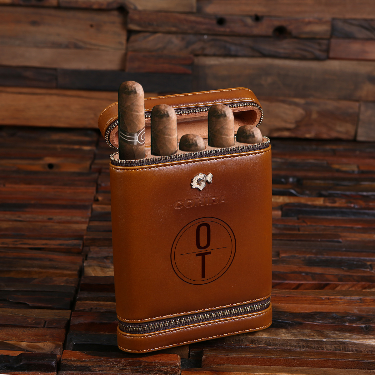 Personalized Gift of the Month - The Guat Cohiba Leather Cigar Holder