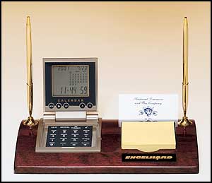 Multi Function Executive Desk Accessory With Engraved Plate