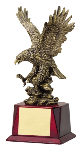 American Eagle Statue On Rosewood Base AE400