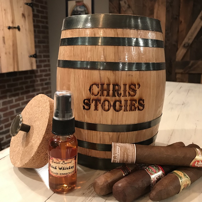 Personalized Cigar Flavoring Barrel Humidor Kit BA-2LINEOKL