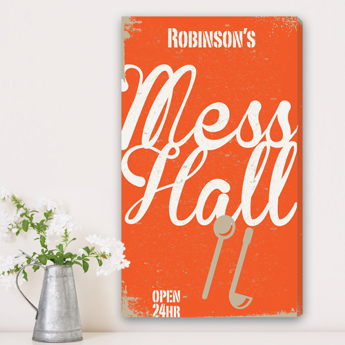 Personalized Family Mess Hall Canvas CA0035