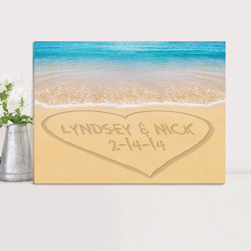 Personalized Day To Remember Couples Canvas Print CA0055