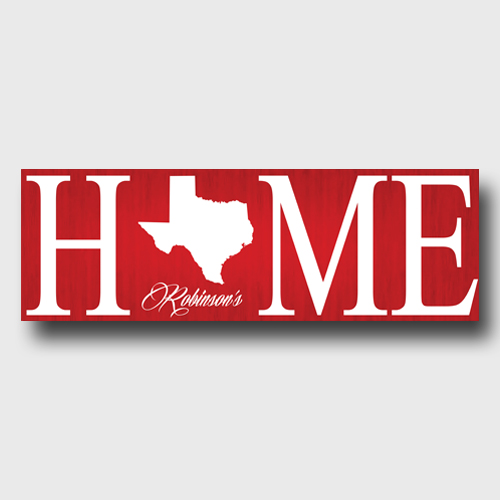 Personalized Home State Love Family Canvas CA0110