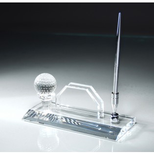 Crystal Golf Desk Pen Set CRY131