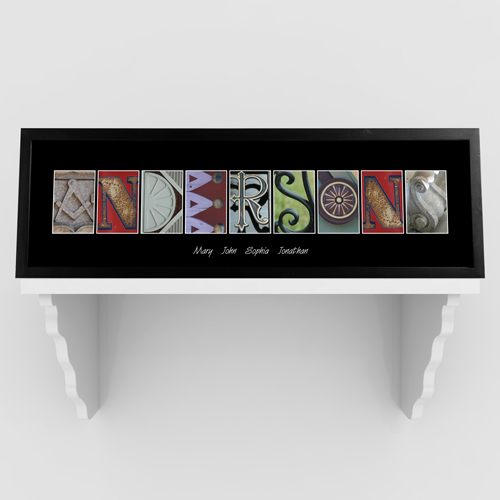 Modern Architectural Colorful Family Name Print GC1007