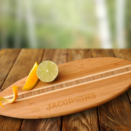 Surfs Up Engraved Bamboo Cutting Board GC1012