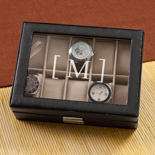 Monogrammed Watch Box  Custom Engraved Watch Boxes