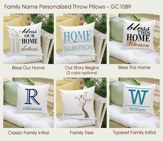 personalized couch pillows