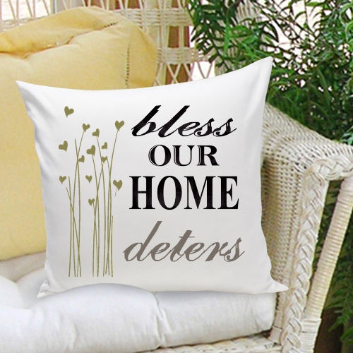Personalized Family Name Throw Pillows