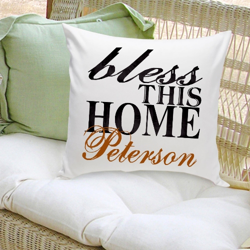 Personalized Family Name Throw Pillows