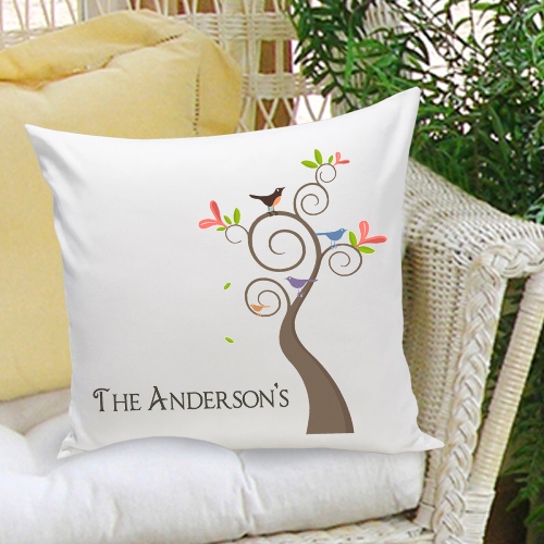 Personalized Family Name Throw Pillows