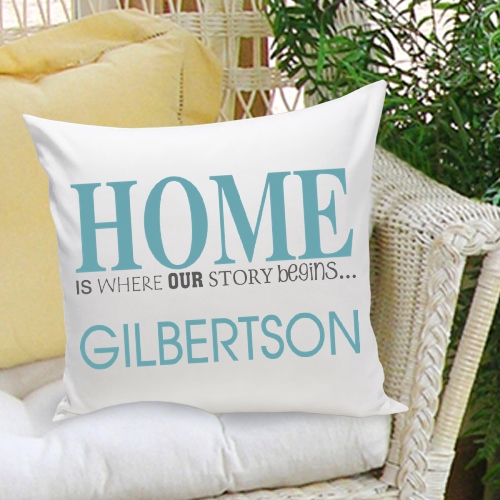 Personalized Family Name Throw Pillows