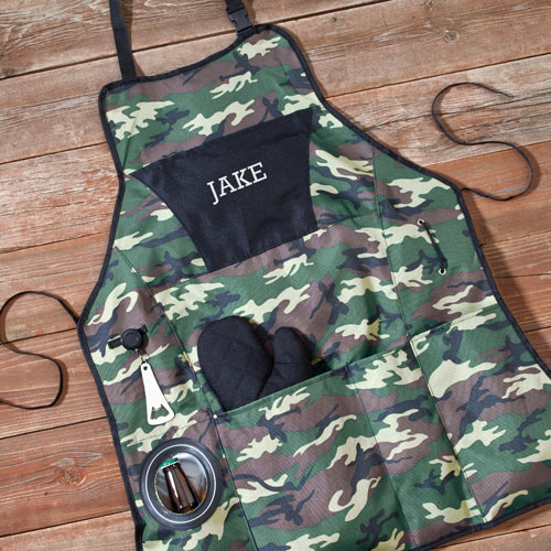 Personalized Camouflage Grilling Apron Set GC1103