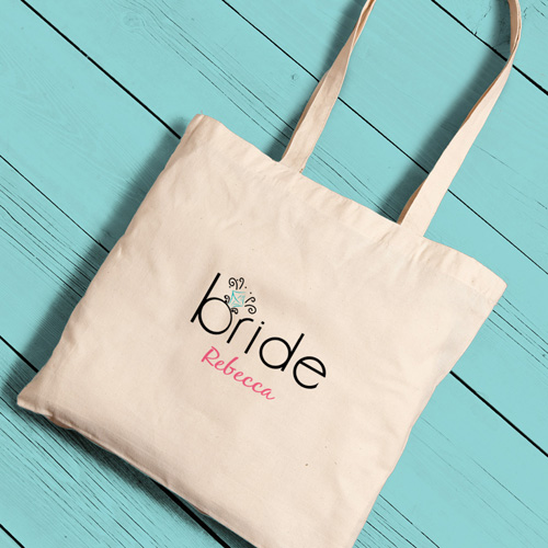Custom Printed Brides Perfect Tote