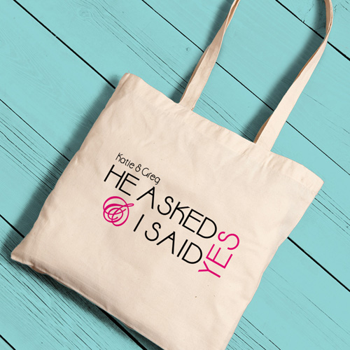 Custom Printed Brides Perfect Tote