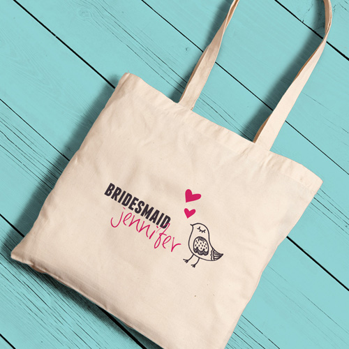 Custom Printed Bridesmaid Perfect Tote