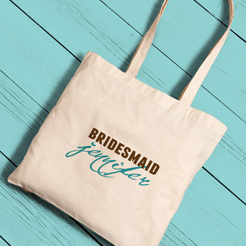 Custom Printed Bridesmaid Perfect Tote