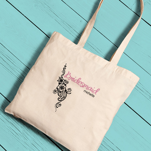 Custom Printed Bridesmaid Perfect Tote