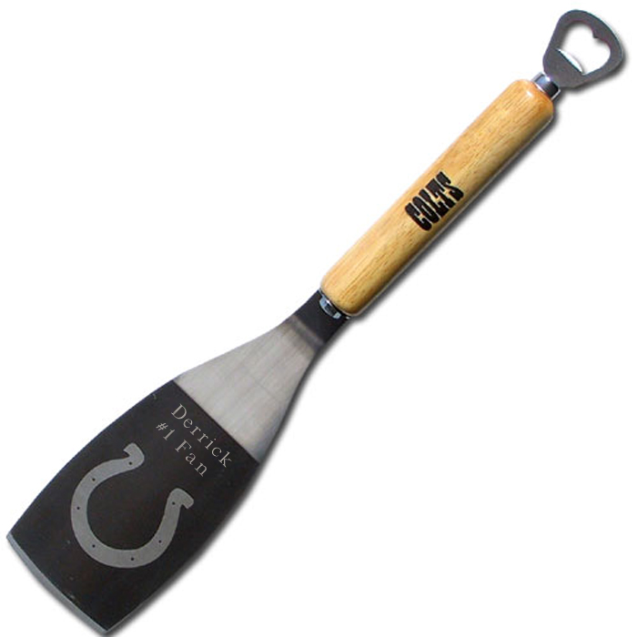 Engraved NFL Bbq Spatula and Bottle Opener