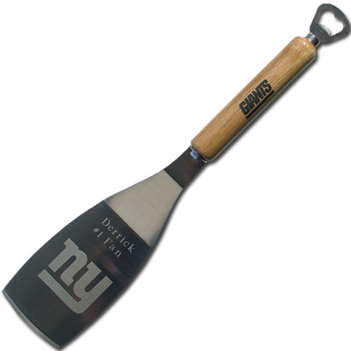 Engraved NFL Bbq Spatula and Bottle Opener