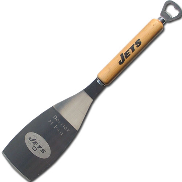 Engraved NFL Bbq Spatula and Bottle Opener