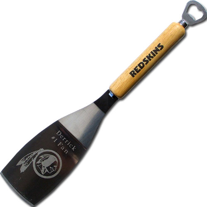 Engraved NFL Bbq Spatula and Bottle Opener