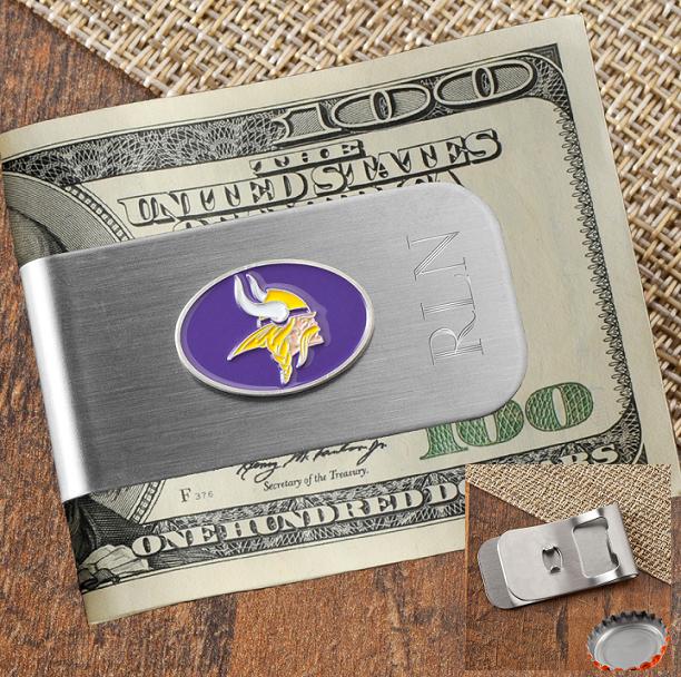 Engraved NFL Money Clip and Bottle Opener GC1133