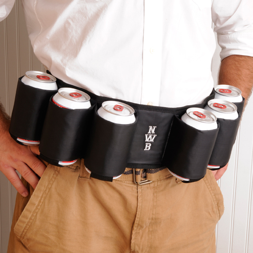 Personalized Joe Drinker Six Pack Beer Belt GC116