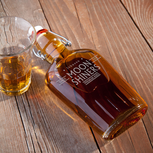 Custom Vintage Glass Flask