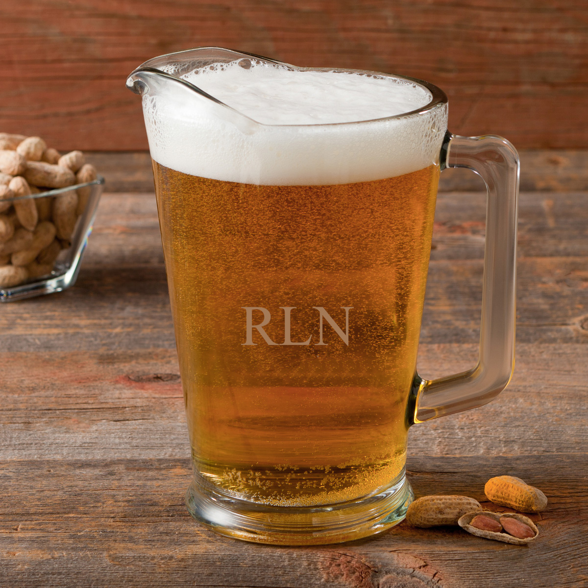 Laser Etched 60oz Glass Pitcher