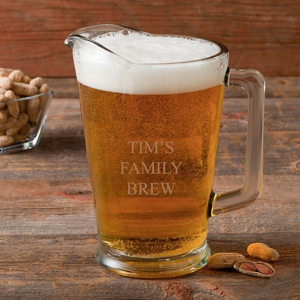 Laser Etched 60oz Glass Pitcher