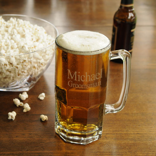 Personalized Monster 32oz Glass Beer Mug