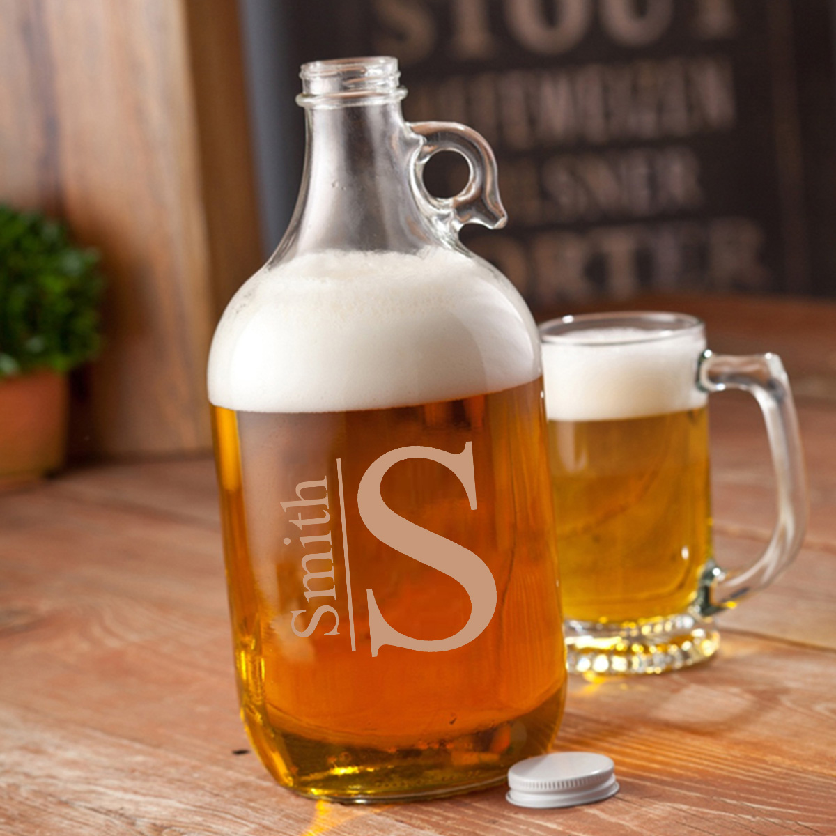 Personalized 64oz Beer Growler