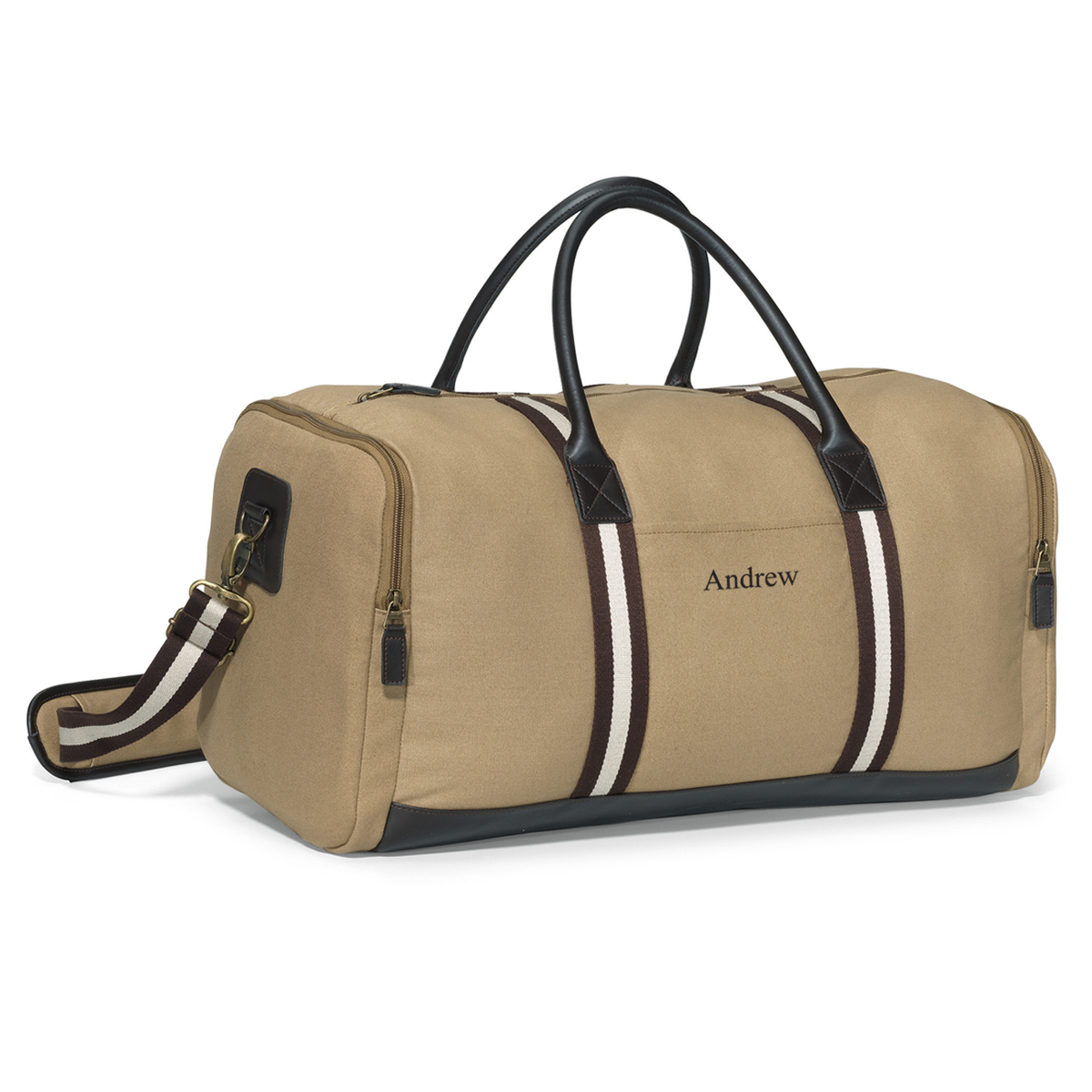 Personalized Heritage Flannel Lined Duffel Travel Bag