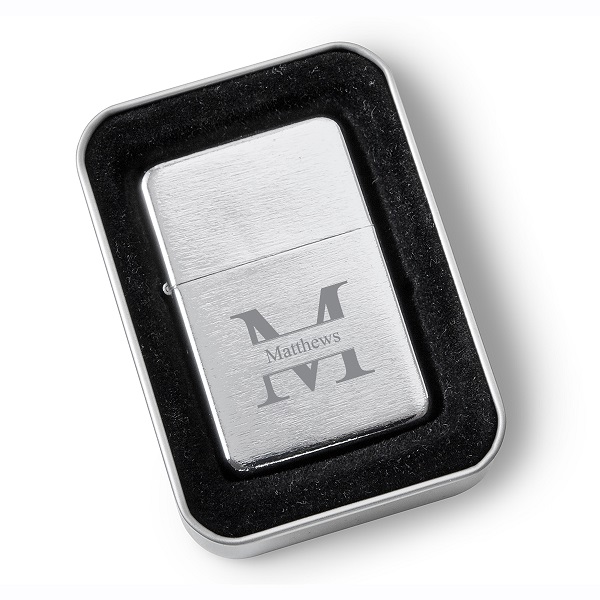 Brushed Stainless Steel Wind Proof Lighter GC1578