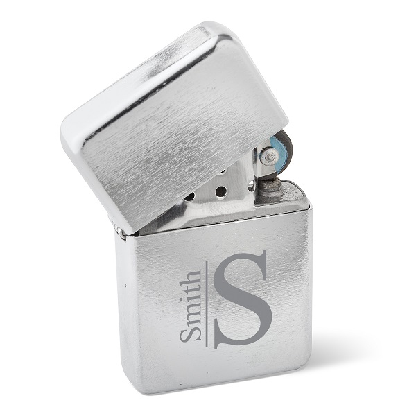 Brushed Stainless Steel Wind Proof Lighter