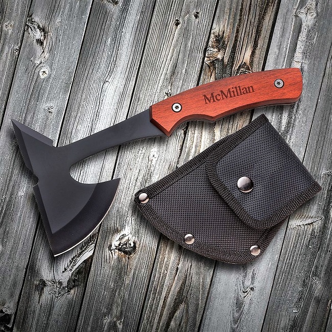 Engraved Authentic Saw Mountain Wood Handled Axe GC1665