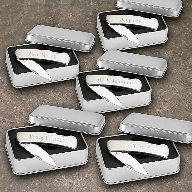 Set Of 5 Groomsmen Lockback Knives GC181set-of-five