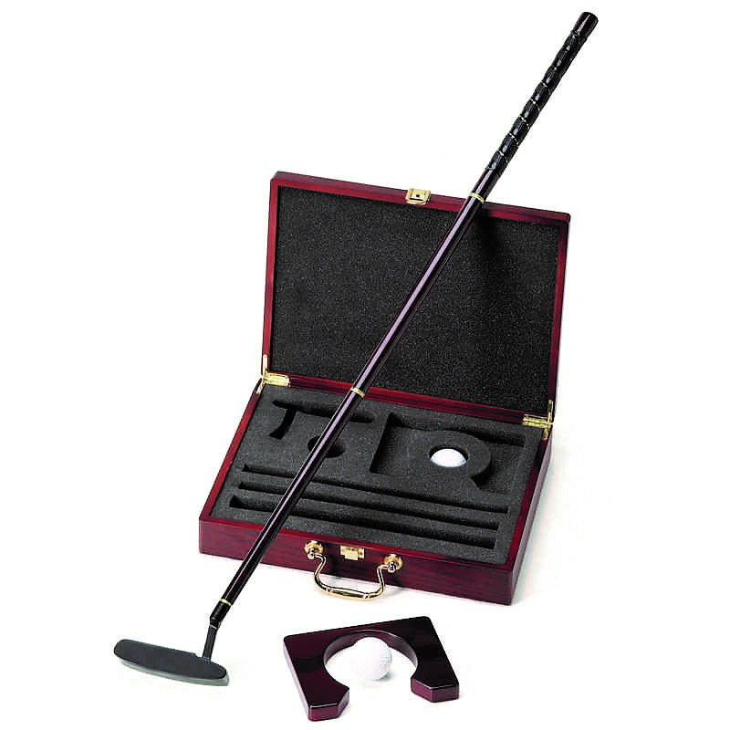 Engraved Hampton Wood Golf Putter Set GC252
