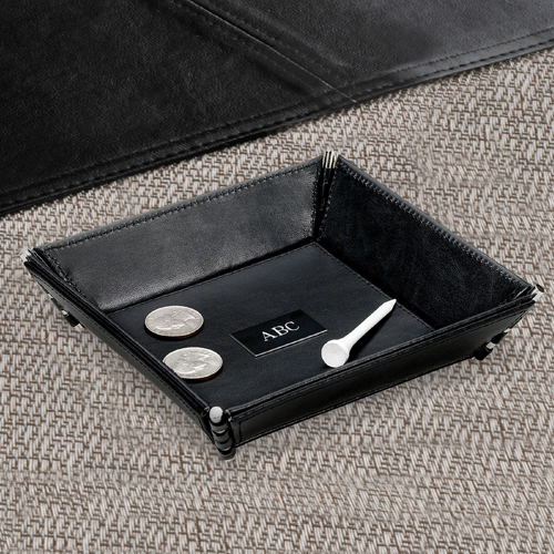 Personalized Leather Valet Stash Tray GC263