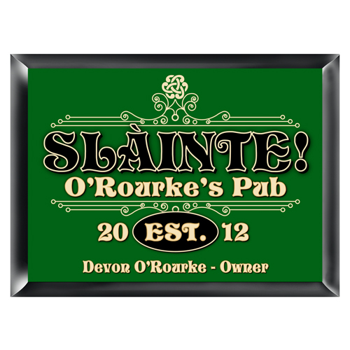 Personalized Irish Family Home Pub Sign