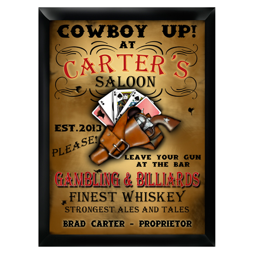 Personalized Home Pub and Man Cave Sign