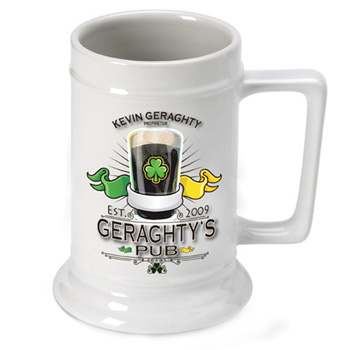 Personalized Ceramic 16oz Beer Stein Mug GC270