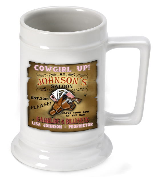 Personalized Ceramic 16oz Beer Stein Mug