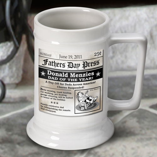 Personalized Ceramic 16oz Beer Stein Mug