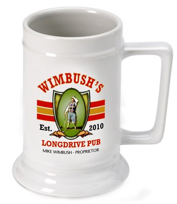 Personalized Ceramic 16oz Beer Stein Mug