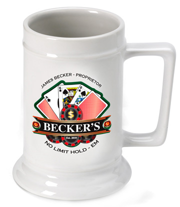 Personalized Ceramic 16oz Beer Stein Mug