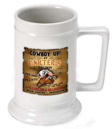 Personalized Ceramic 16oz Beer Stein Mug